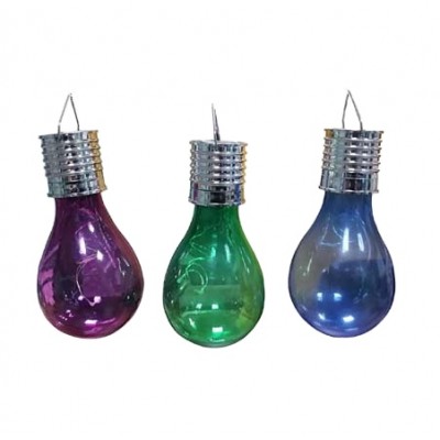 classic colorful bulb string solar light for outdoor and garden decoration